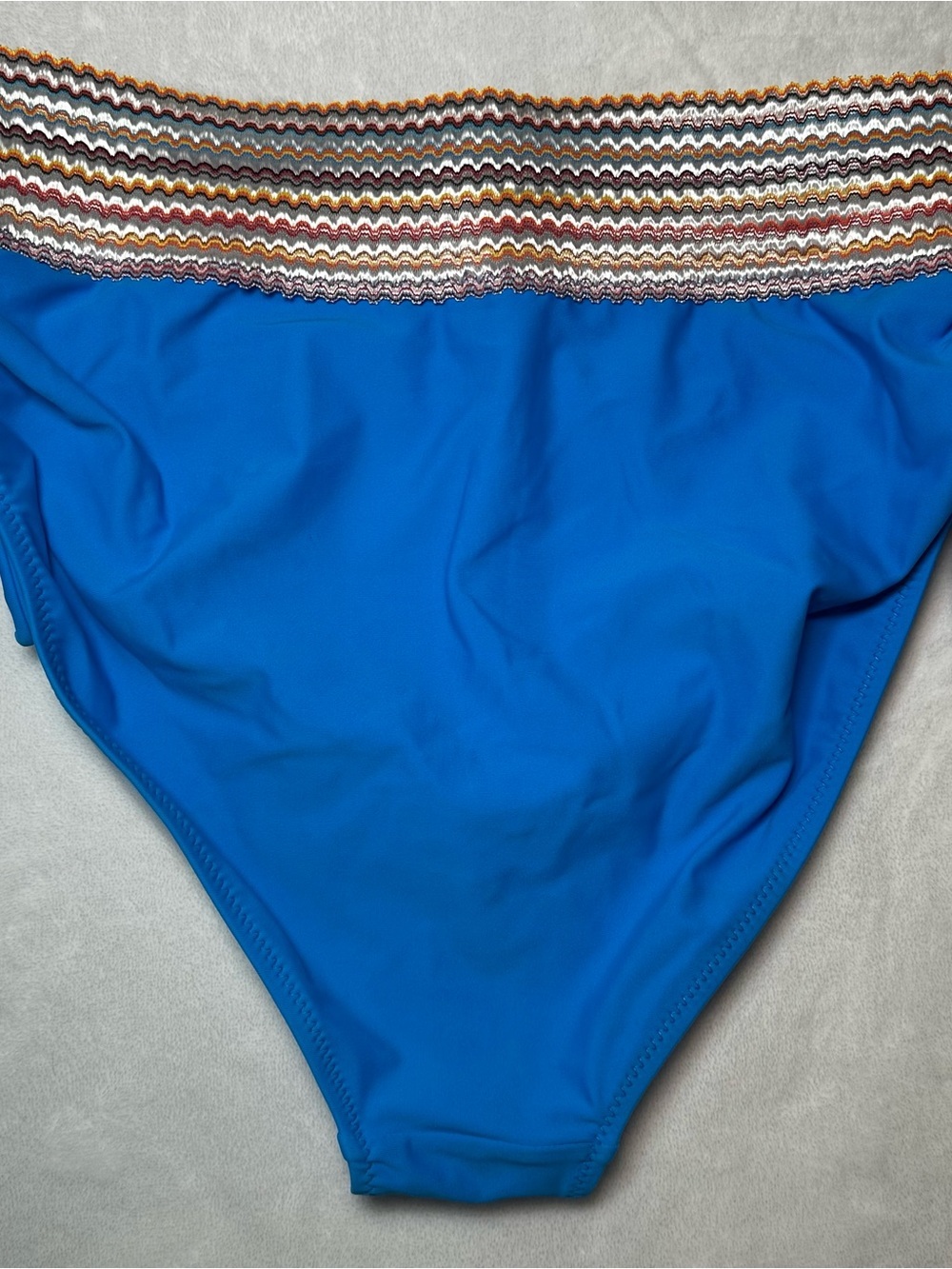 Bright Blue Two Piece Bikini, Large - Picture 4 of 6
